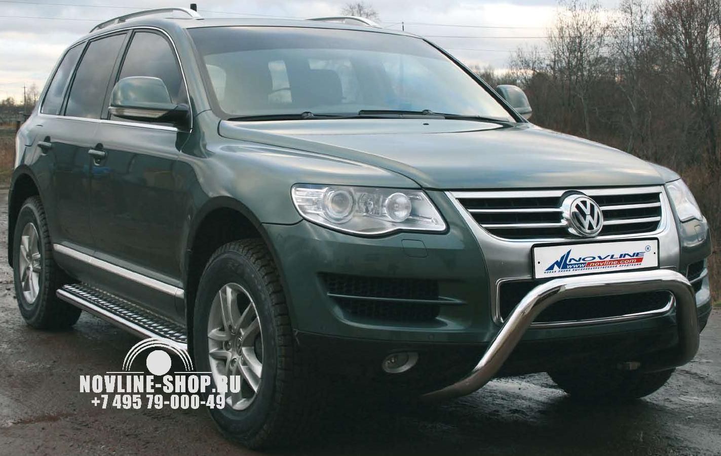 Пороги c листом d 60 (компл 2шт) "Volkswagen Touareg" 2006